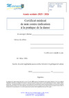 Certificat mdical danse